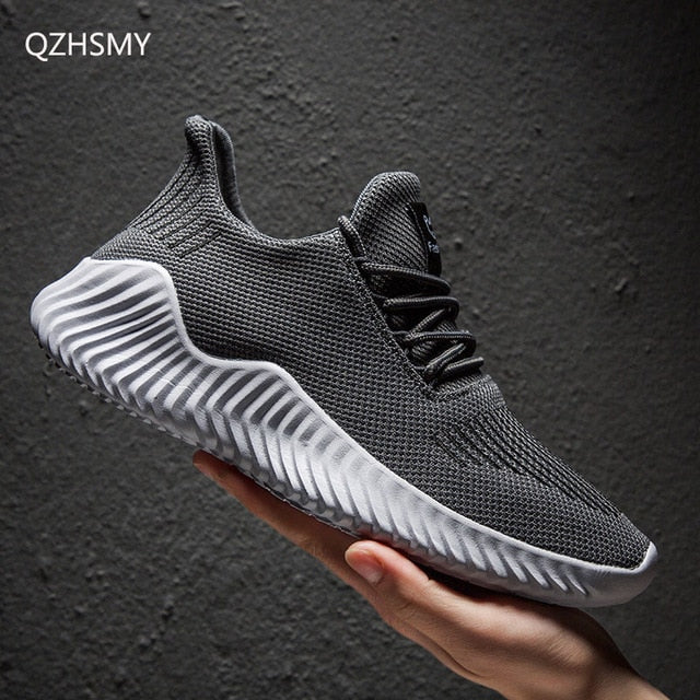 Hot Sale New Mesh Men Shoes Breathable White Men's Sneakers Lac-up Lightweight Black Walking Man Tenis Shoes Zapatillas Hombre
