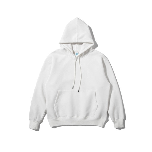 INFLATION 2020 Autumn Mens Thick Fleece Hoodies Hip Hop Pure Hoodies Thick Velvet Fabrics Winter Hoodies 167W17