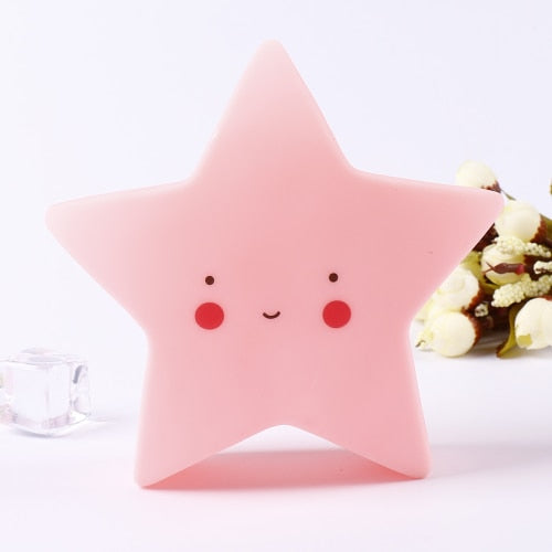 2019 Cute Smiley Clouds Stars Moon Appease Glow Night Light Feeding Light Baby Sleeping Toy Kids Christmas Gifts for New Year