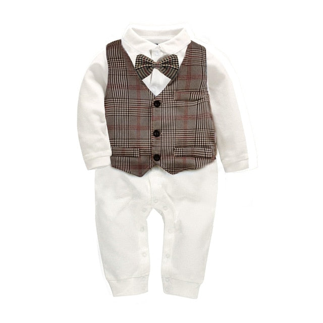 Toddler Boys Clothing Set 2020 Spring Baby cotton plaid Children Kid Clothes Suits 5pcs birthday Party Costume 1 2 3 Year Gift