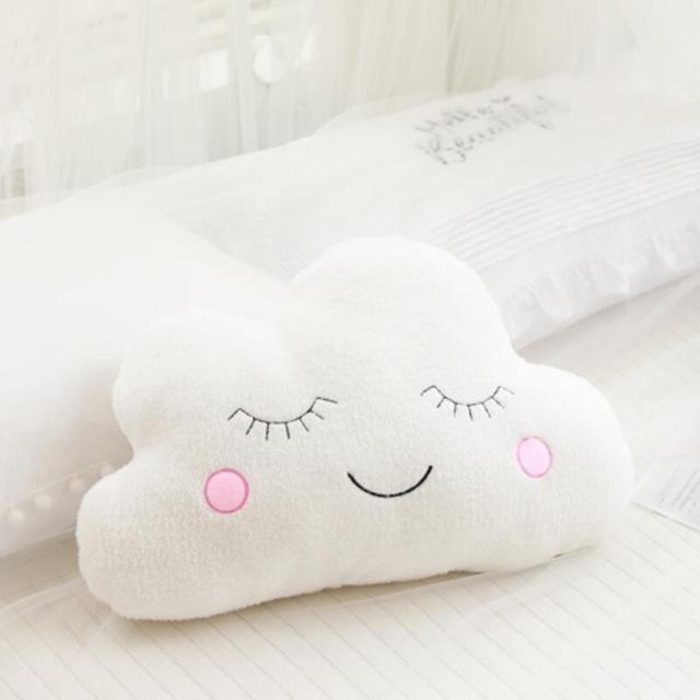 Promotion Stuffed Cloud Moon Star Raindrop Plush Pillow Soft Cushion  Stuffed Plush Toys For Children Baby Kids Pillow Girl