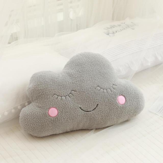 Promotion Stuffed Cloud Moon Star Raindrop Plush Pillow Soft Cushion  Stuffed Plush Toys For Children Baby Kids Pillow Girl