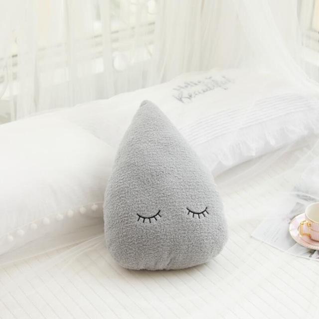 Promotion Stuffed Cloud Moon Star Raindrop Plush Pillow Soft Cushion  Stuffed Plush Toys For Children Baby Kids Pillow Girl