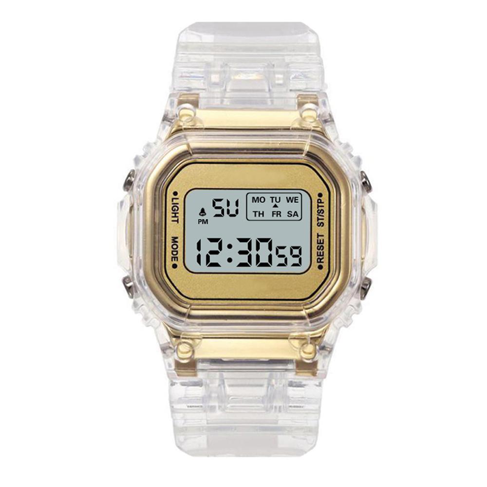 Luxury Women's Rose Gold Silicone Watches Women Fashion LED Digital Clock Casual Ladies Electronic Watch Reloj Mujer 2020