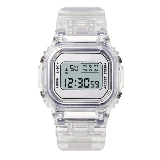 Luxury Women's Rose Gold Silicone Watches Women Fashion LED Digital Clock Casual Ladies Electronic Watch Reloj Mujer 2020