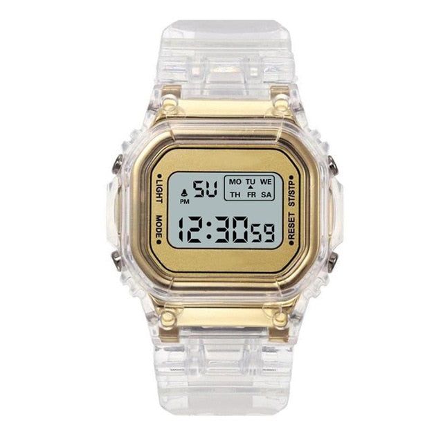 Luxury Women's Rose Gold Silicone Watches Women Fashion LED Digital Clock Casual Ladies Electronic Watch Reloj Mujer 2020