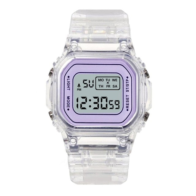 Luxury Women's Rose Gold Silicone Watches Women Fashion LED Digital Clock Casual Ladies Electronic Watch Reloj Mujer 2020