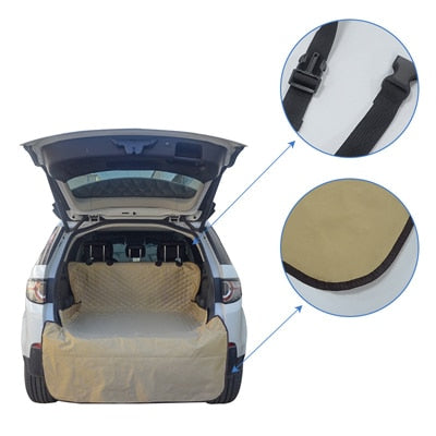 Car Pet Seat Cover Trunk Mat Tarpaulin Waterproof Oxford Cloth Dog Cat Back Seat Covers Rear Auto Pad Car Protection Blanket