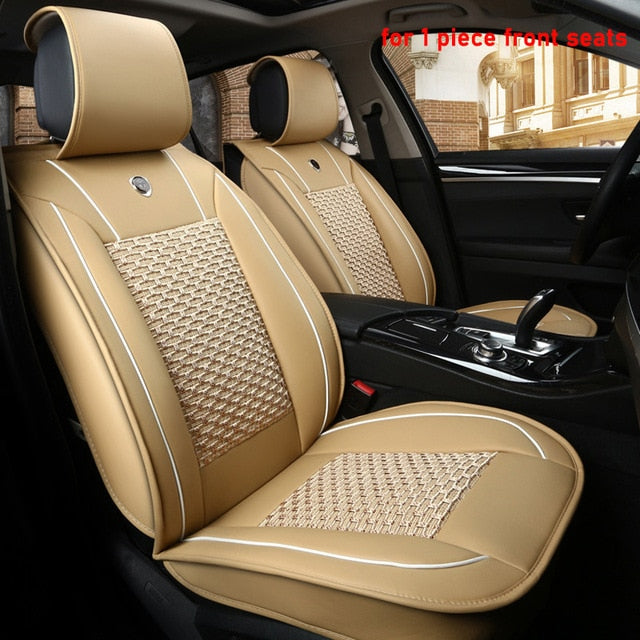 ZHOUSHENGLEE 1 pcs car seat covers For ford focus mk1 focus 2 3 mondeo mk4 fiesta mk7 figo ranger edge fusion 2015 kuga seats