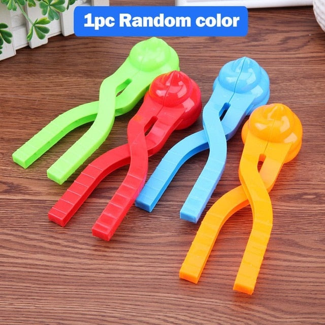 Plastic Snowball Maker Clip Safety Cartoon Duck Winter Snow Sand Mold Tool for Snowball Fight Outdoor Fun Sports Dropshipping