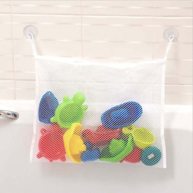 Baby Bathroom Storage Bag Mesh Net 100% Brand Bathtub Suction  New Fashion Kids Bath Portable Toys Organizer Holder 1 Pcs Hot