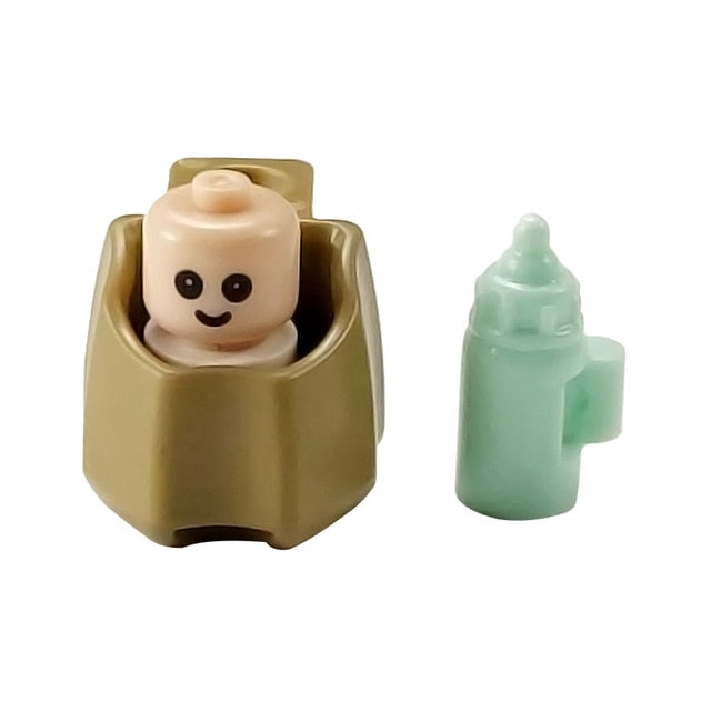 For Creator Friends For Girl City MOC Food Ice Cream Hospital Baby Carriage Figures Building Blocks Toys For Kid Creators Friend