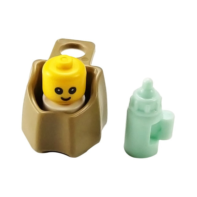 For Creator Friends For Girl City MOC Food Ice Cream Hospital Baby Carriage Figures Building Blocks Toys For Kid Creators Friend