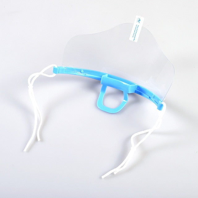 10PCS Transparent Catering Mask Anti Fog Catering Food Hotel Plastic Kitchen Restaurant Smile Mouth Masks