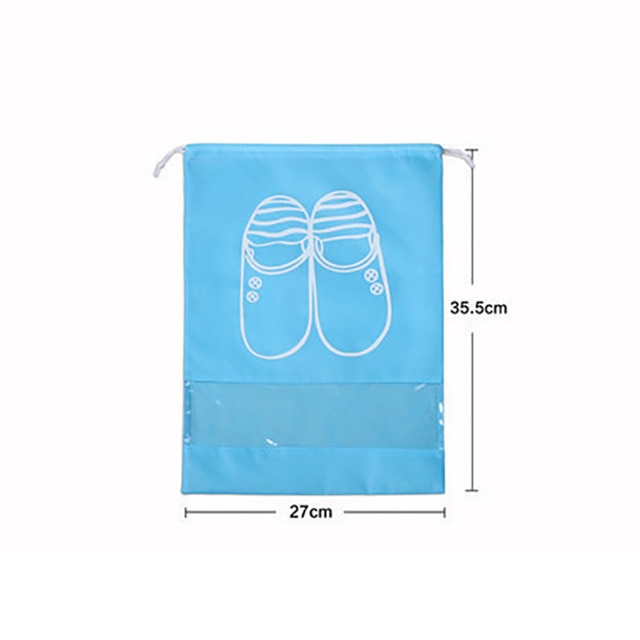 10 PCS Travel Shoe Storage Bag Bundle Mouth Bags for Shoes Waterproof Package Luggage Home Organizer Transparent Dust Bag Shoe
