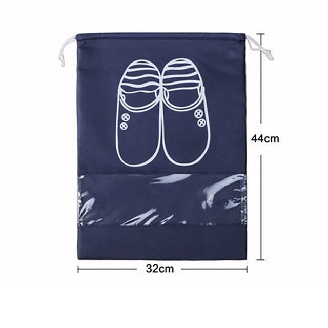 10 PCS Travel Shoe Storage Bag Bundle Mouth Bags for Shoes Waterproof Package Luggage Home Organizer Transparent Dust Bag Shoe