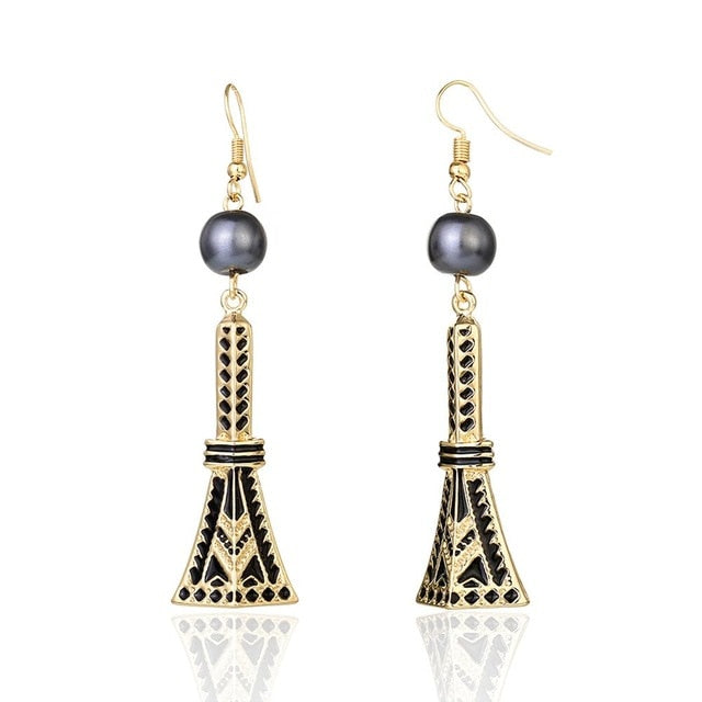 Hawaiian Pearl Leaf Long Drop Earrings Fashion Jewelry 2020 for Women Trendy Dangle Hangling Earring Earing Wholesale Price