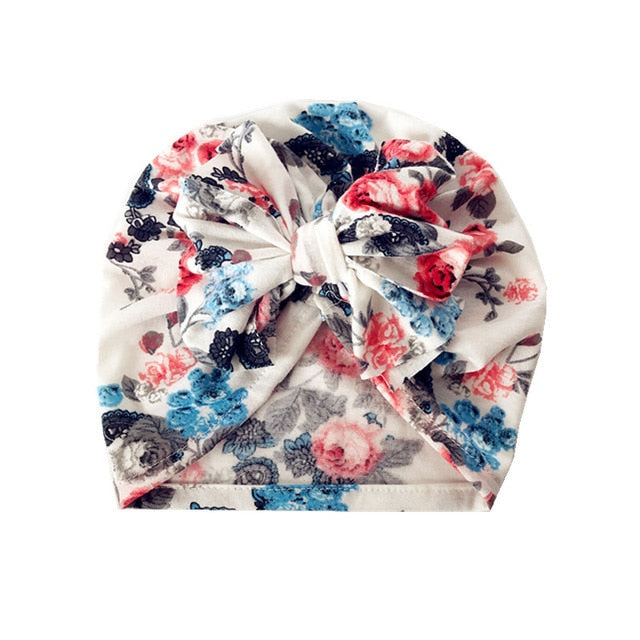 1Single Pcs Mom Baby Matching Turban Spring Autumn Leopard Flower Printed Turban Infant Headwrap Hair Accessories for Newborn