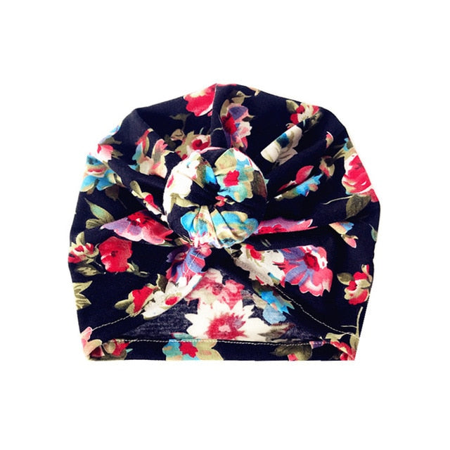 1Single Pcs Mom Baby Matching Turban Spring Autumn Leopard Flower Printed Turban Infant Headwrap Hair Accessories for Newborn