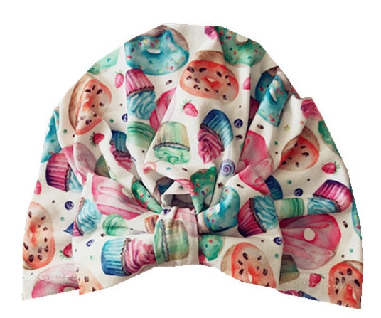 1Single Pcs Mom Baby Matching Turban Spring Autumn Leopard Flower Printed Turban Infant Headwrap Hair Accessories for Newborn