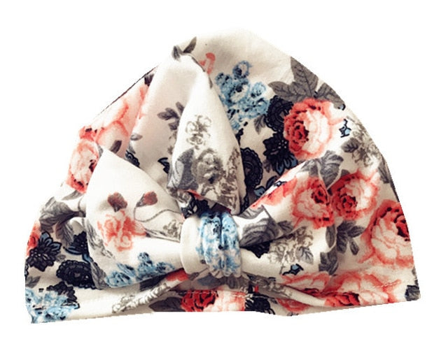 1Single Pcs Mom Baby Matching Turban Spring Autumn Leopard Flower Printed Turban Infant Headwrap Hair Accessories for Newborn