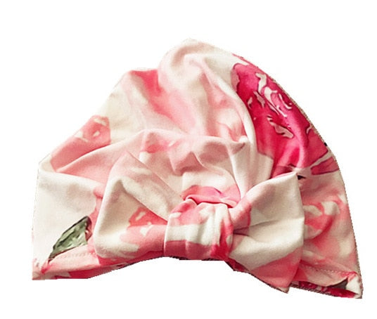 1Single Pcs Mom Baby Matching Turban Spring Autumn Leopard Flower Printed Turban Infant Headwrap Hair Accessories for Newborn