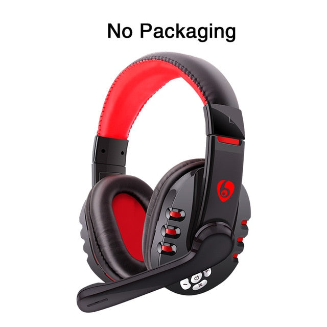 V8-1 Headphones V5.0 Bluetooth Gaming Headset OVLENG Wireless Stereo Earphone With Microphone for PC Phone Laptop Computer