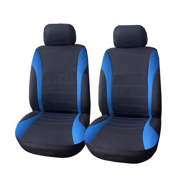 AUTOYOUTH Front car seat covers Gray Front Airbag Ready Sport Bucket Seat Cover, Set of 2 for Cars SUV Truck with 2 mm foam
