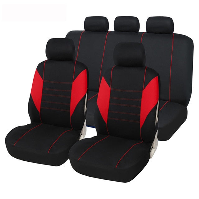 AUTOYOUTH Front car seat covers Gray Front Airbag Ready Sport Bucket Seat Cover, Set of 2 for Cars SUV Truck with 2 mm foam