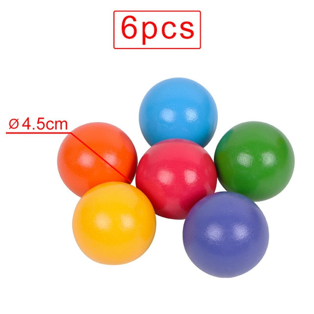 Baby Large Rainbow Stacker Wooden Toys For Kids Creative Rainbow Building Blocks Montessori Educational Toy Children