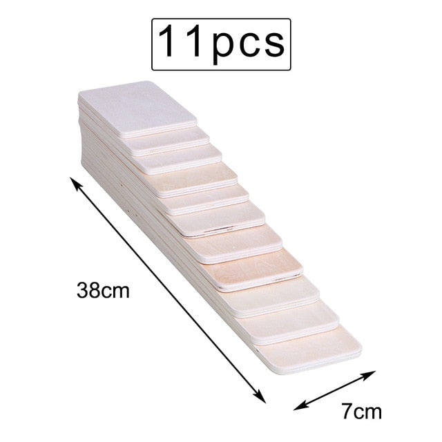 Baby Large Rainbow Stacker Wooden Toys For Kids Creative Rainbow Building Blocks Montessori Educational Toy Children