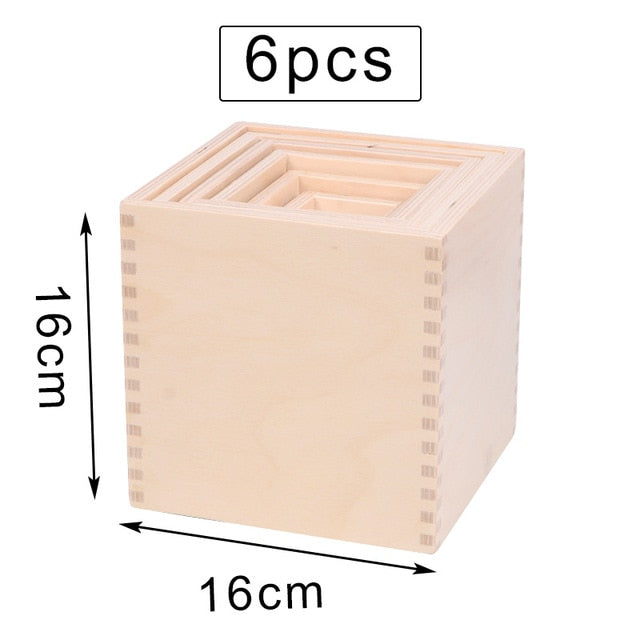 Baby Large Rainbow Stacker Wooden Toys For Kids Creative Rainbow Building Blocks Montessori Educational Toy Children