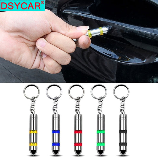 DSYCAR 1Pcs Interior Accessories High Voltage Anti-Static Keychain Car Static Body Static Eliminator Discharger Copper Plating