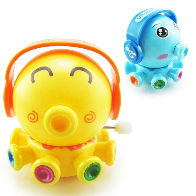 1 Pieces Baby Funny Kids Toys Spring Clockwork Toy Mini Pull Back Jumping Frog/Dog/Lion Wind Up Toys for Children Boys