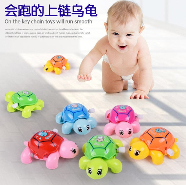 1 Pieces Baby Funny Kids Toys Spring Clockwork Toy Mini Pull Back Jumping Frog/Dog/Lion Wind Up Toys for Children Boys