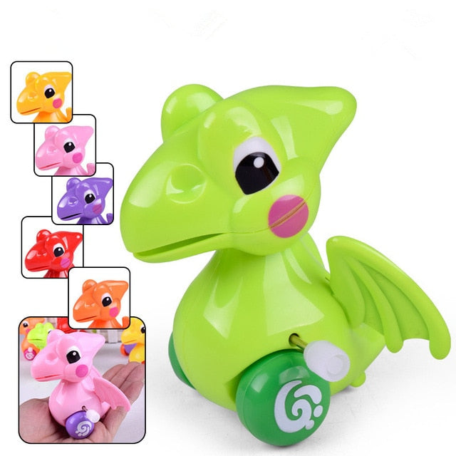 1 Pieces Baby Funny Kids Toys Spring Clockwork Toy Mini Pull Back Jumping Frog/Dog/Lion Wind Up Toys for Children Boys
