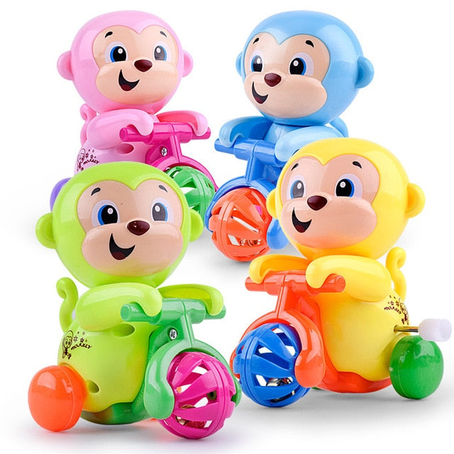 1 Pieces Baby Funny Kids Toys Spring Clockwork Toy Mini Pull Back Jumping Frog/Dog/Lion Wind Up Toys for Children Boys