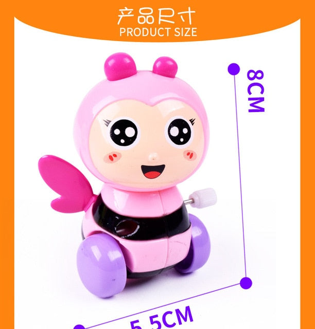 1 Pieces Baby Funny Kids Toys Spring Clockwork Toy Mini Pull Back Jumping Frog/Dog/Lion Wind Up Toys for Children Boys