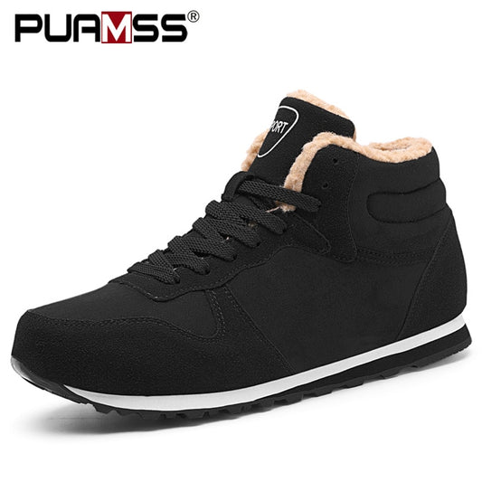 Men Shoes 2020 Men Winter Shoes Keep Warm Ankle Boots Plush Men's Snow Boots Outdoor Sneakers Winter Work Shoes Hombre Botas