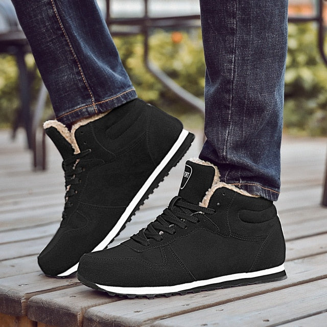 Men Shoes 2020 Men Winter Shoes Keep Warm Ankle Boots Plush Men's Snow Boots Outdoor Sneakers Winter Work Shoes Hombre Botas