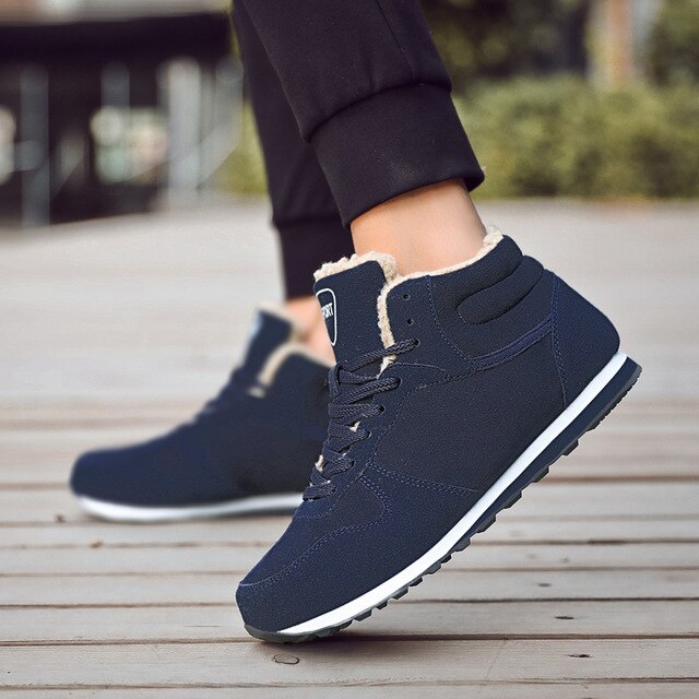 Men Shoes 2020 Men Winter Shoes Keep Warm Ankle Boots Plush Men's Snow Boots Outdoor Sneakers Winter Work Shoes Hombre Botas