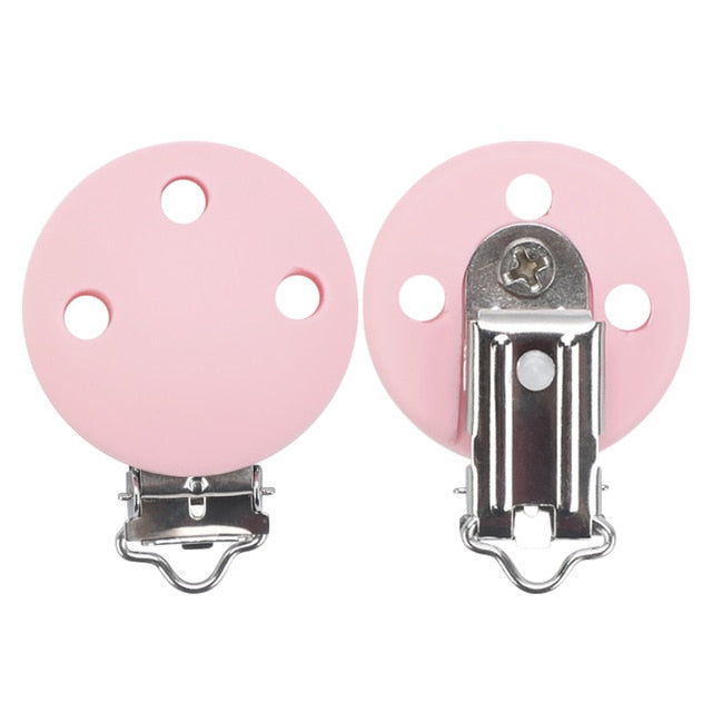 TYRY.HU round silicone clip 3 pcs/set of Pacifier clip Pacifier chain accessories silicone dummy Pacifier chain set