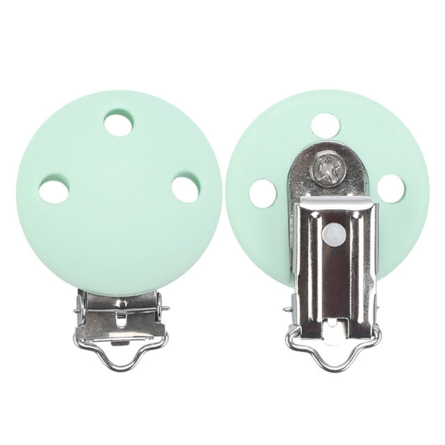 TYRY.HU round silicone clip 3 pcs/set of Pacifier clip Pacifier chain accessories silicone dummy Pacifier chain set