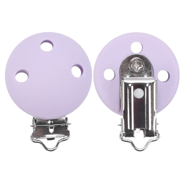 TYRY.HU round silicone clip 3 pcs/set of Pacifier clip Pacifier chain accessories silicone dummy Pacifier chain set
