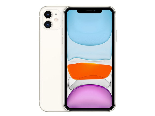 Original unlocked Apple iPhone 11 64GB/128GB/256GB 3110mAh dual 12MP camera A13 chip 6.1 inch LCD screen IOS LTE 4G