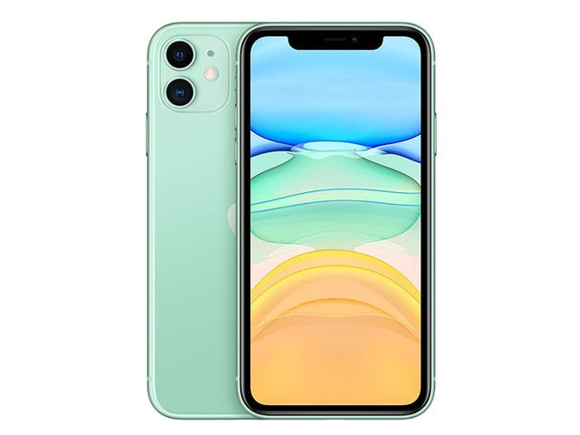 Original unlocked Apple iPhone 11 64GB/128GB/256GB 3110mAh dual 12MP camera A13 chip 6.1 inch LCD screen IOS LTE 4G