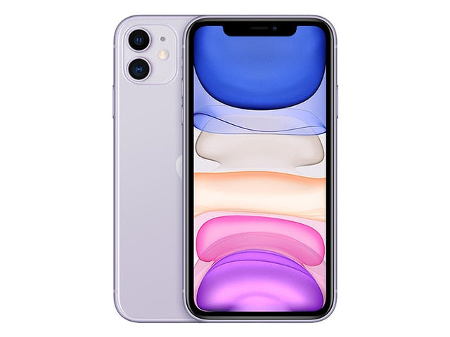 Original unlocked Apple iPhone 11 64GB/128GB/256GB 3110mAh dual 12MP camera A13 chip 6.1 inch LCD screen IOS LTE 4G