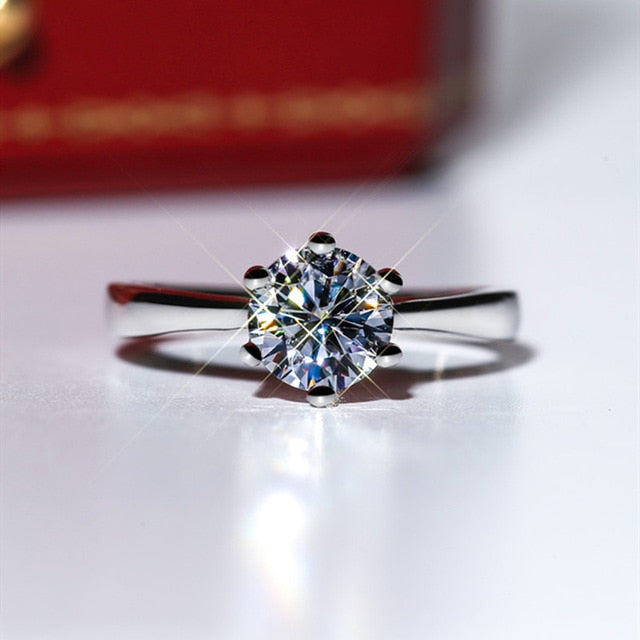 CC Trendy Jewelry S925 Rings For Women Cubic Zirconia Charms Bridal Wedding Engagement White Gold Color Ring Drop Shipping