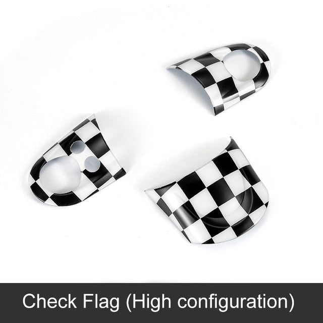 For Mini Cooper Steering Wheel Cover Interior Decoration Accessories Stickers for R55 R56 R57 R58 R59 R60 JCW Clubman Countryman