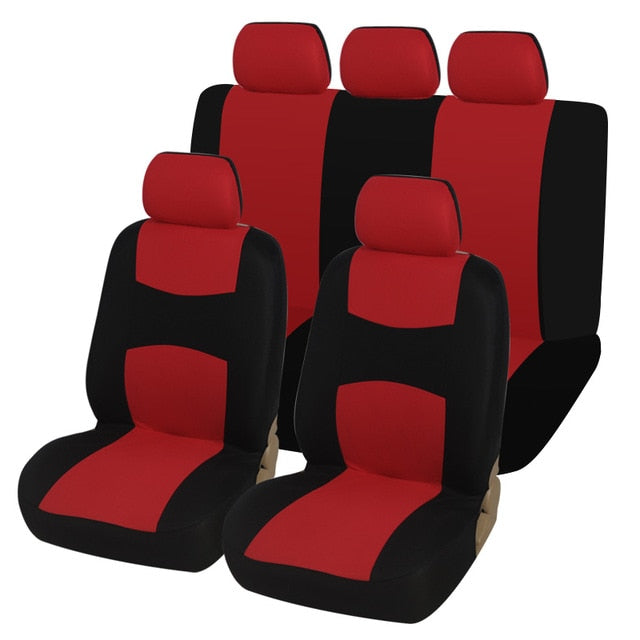AUTOYOUTH Unique Flat Cloth Car Seat Cover ( Detachable Headrests and Solid Bench) Interior Accessories Universal Car Seat Cover